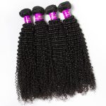 Kinky Curly Virgin Hair 3 Bundles With 4x4 HD Lace Closure