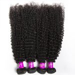 Kinky Curly Virgin Hair 3 Bundles With 4x4 HD Lace Closure