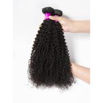 Kinky Curly Virgin Hair 3 Bundles With 4x4 HD Lace Closure