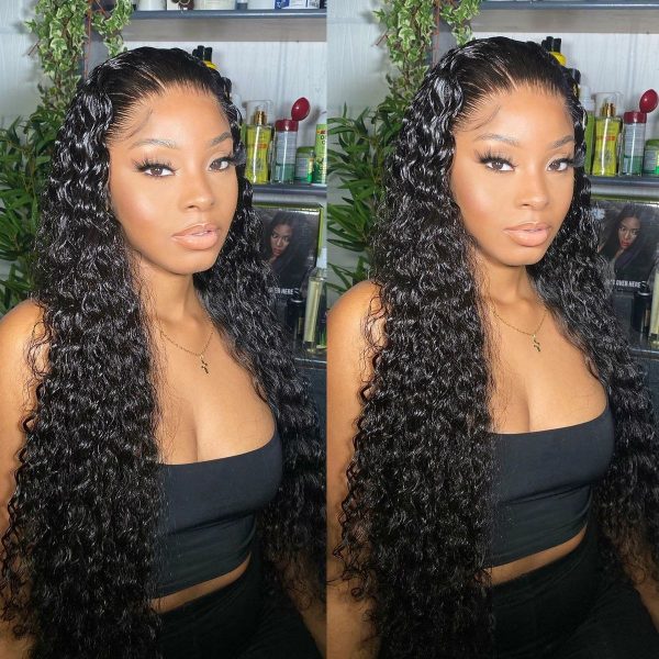 Water Wave 360 HD Lace Frontal Wig Wet And Wavy Virgin Human Hair Wig