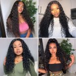 4x4 Closure Wig Water Wave Human Hair Wig