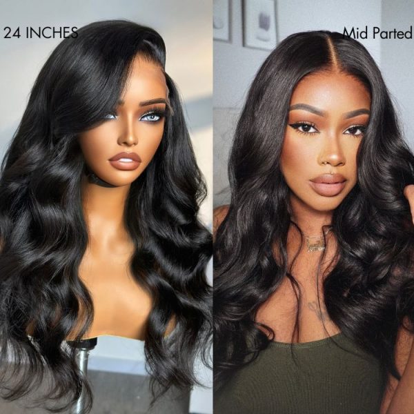 PartingMax Glueless Wig Loose Body Wave 7x6 Closure HD Lace 100% Human Hair Wig Ready To Go