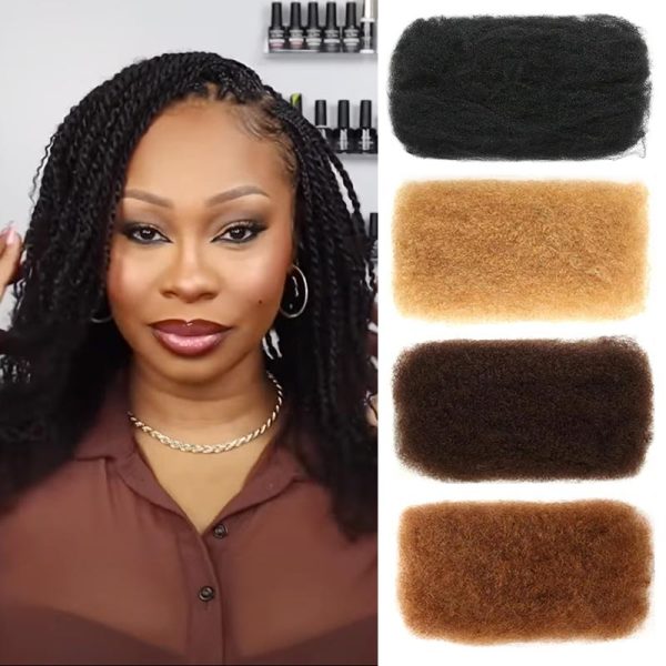 Brazilian Remy Hair Afro kinky Bulk Human Hair For Braiding Dreadlock Hair