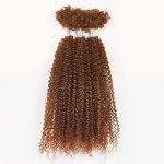 Human Afro Kinky V Bulk Natural Curly Hair for Kinky Twist Crochet Braiding Hair