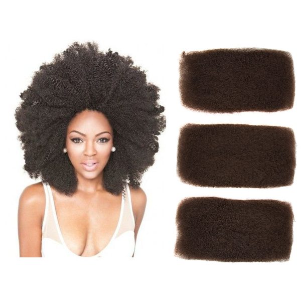 Brazilian Remy Hair Afro kinky Bulk Human Hair For Braiding Dreadlock Hair