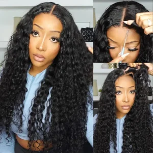 Parting Max 9??6 Lace Wig Water Wave Glueless Wig Pre-Bleached Knots Pre-Cut HD Lace Wig