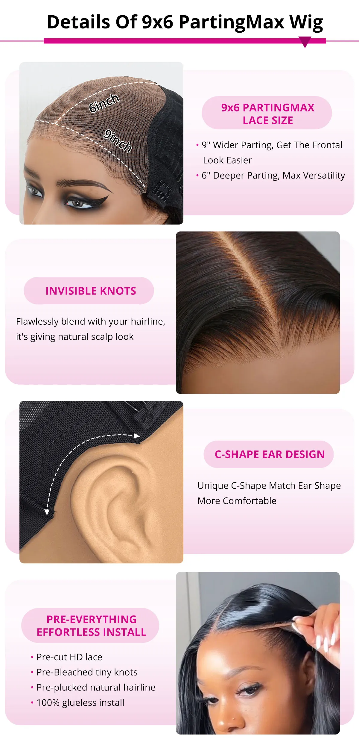 Tinashe hair parting max wig details