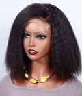 4C Edges | Ready-to-Wear Kinky Straight Bob Minimalist Glueless Lace Wig 5x5 HD Lace Short Wig