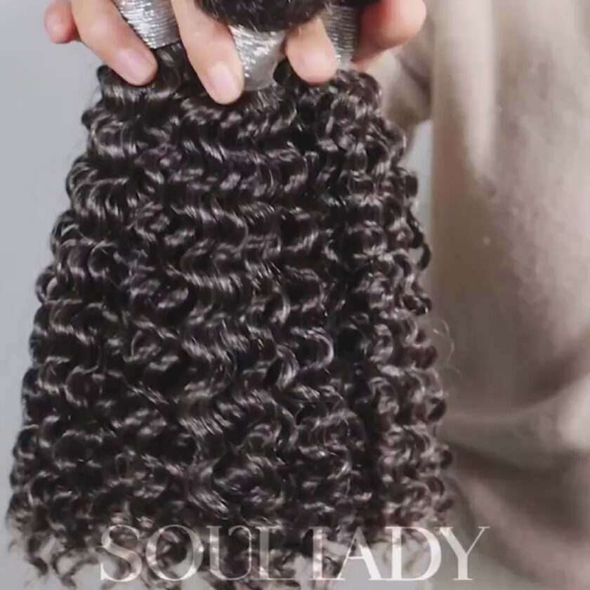 Salt And Pepper Curly Human Hair Bundles 1/2/3/4 Pcs/Lot Deal Natural Grey Hair Extensions - Image 7