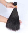 Dark Salt and Pepper Straight Hair 1/2/3/4 Bundles 12-14 inch Grey Human Hair Extensions