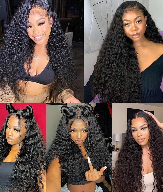 10A Grade 100% Human Virgin Hair unprocessed Water Wave Hair 3 Bundles Deal