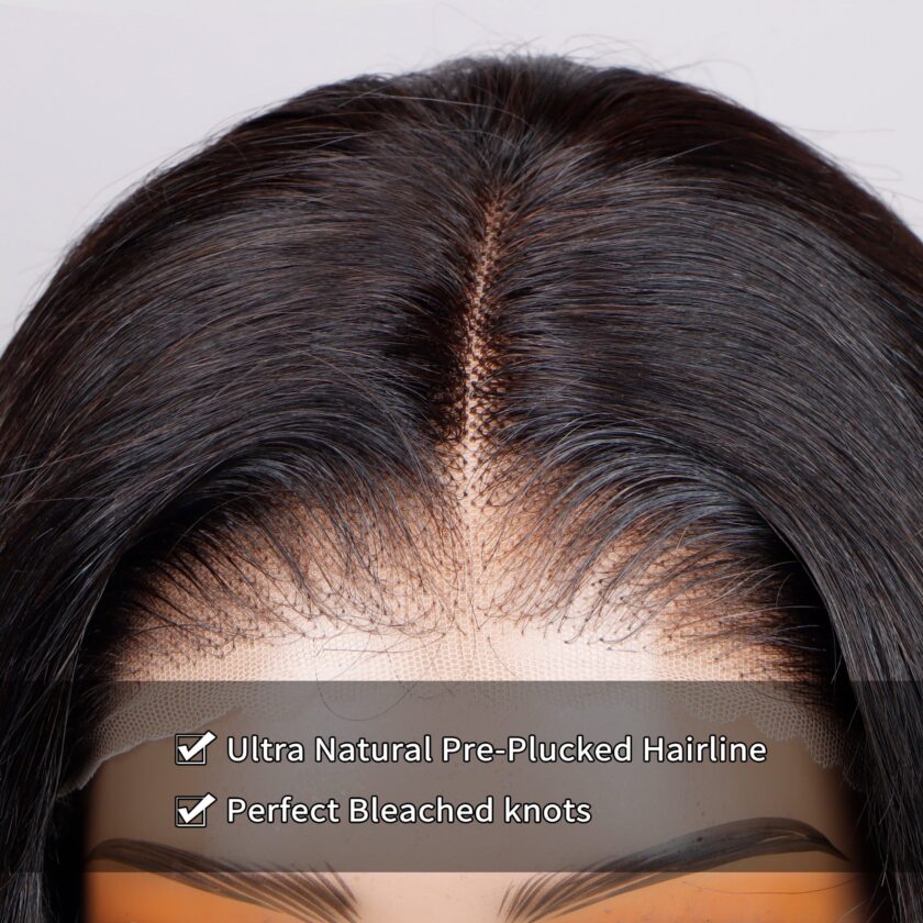 Flash Sale $120 Off Body Wave Hair 13x4 Lace Front Wig Real Human Hair Pre Plucked & Pre-Bleached - Image 6