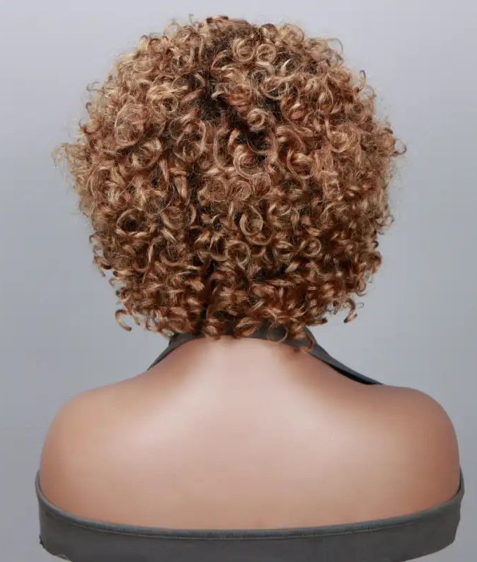 Orange Ginger Bob Wig Beginner Friendly Wear and Go Curly Wigs