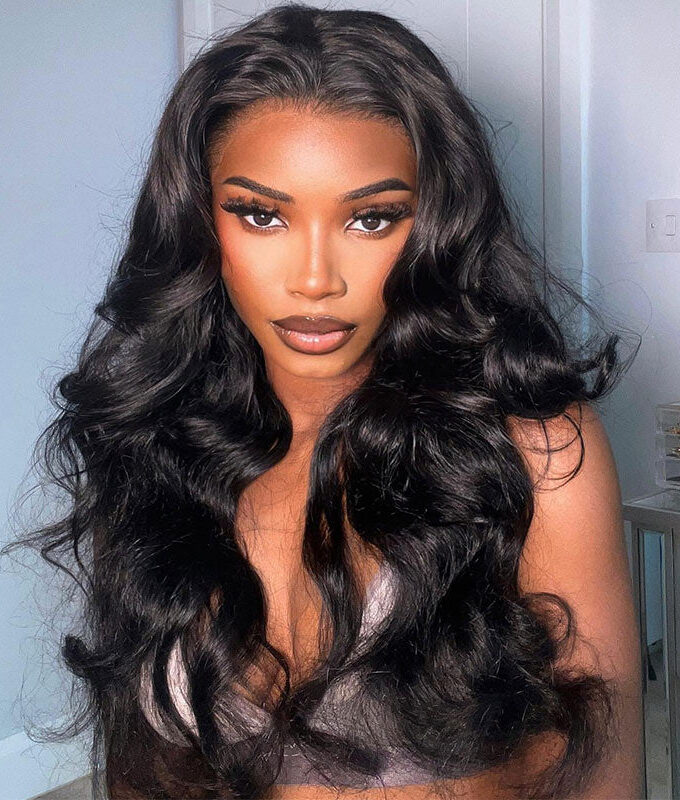 13x4.5 Full Frontal Wig Loose Body Wave HD Lace Wig 100% Human Hair Ultra Natural Pre Plucked Hairline