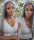 New Fashion Gray Full Frontal 13x4 HD Lace Wig Straight Human Hair Standard Salt And Pepper Wig