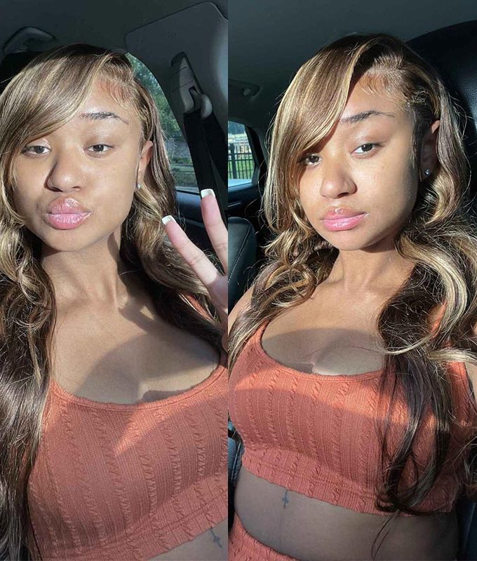 Highlight Wig Body Wave Human Hair Wigs Brown and Blonde 13x4.5 HD Lace Frontal Wig