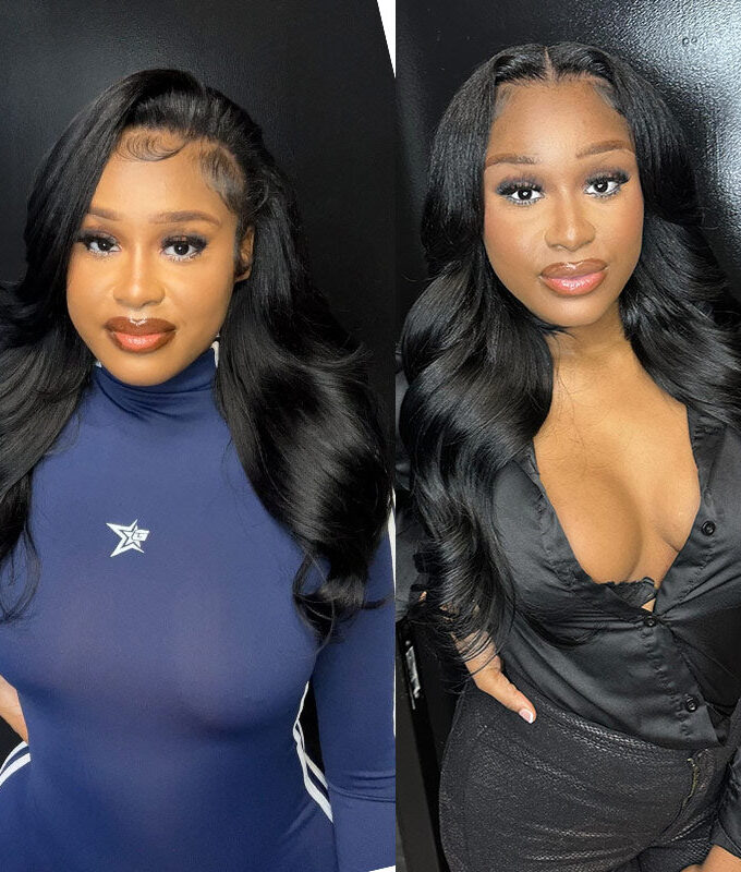 Long Body Wave 6x4 HD Lace Closure Wigs Real Virgin Human Hair Mid Part Glueless Wig