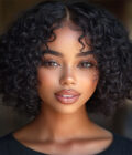 Boom Short Bouncy Curly Bob 4x4/13x4 HD Lace Human Hair Wigs Wear And Go Wig