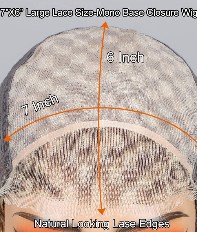 Go To Style Pixie Cut Wig | Brown Mixed Blonde Highlights Short Layered Straight Human Hair 7x6 HD Lace Wig With Bangs