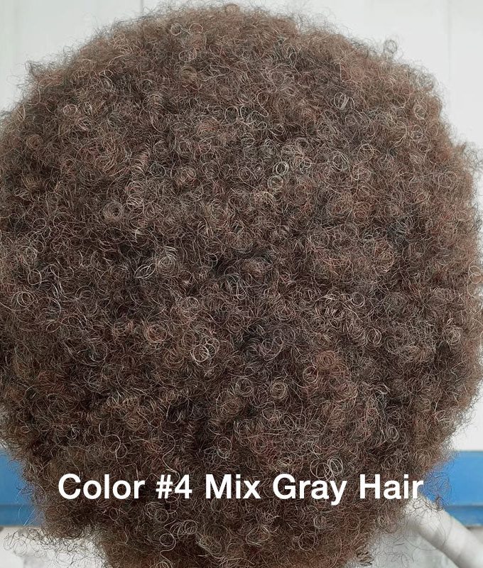 Boom Afro 4C Curly Wigs Real Human Hair Non-Lace Glueless Wear and Go Wigs