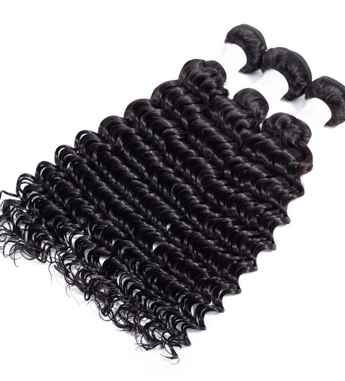 10A Grade 100% Human Virgin Hair unprocessed Deep Wave 3 Bundles Deal