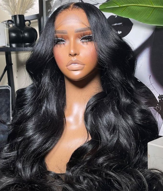Flash Sale $120 Off Body Wave Hair 13x4 Lace Front Wig Real Human Hair Pre Plucked & Pre-Bleached