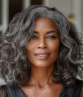Seniors Salt And Pepper Wig Natural Grey Loose Wave Bob Real Human Hair Wear Go HD Lace Wigs For Mom