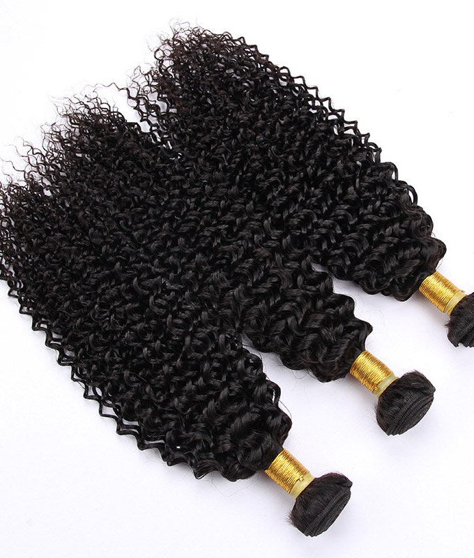 10A Grade 100% Human Virgin Hair unprocessed Jerry Curly 3 Bundles Deal
