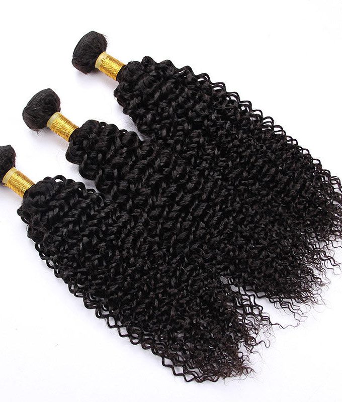 10A Grade 100% Human Virgin Hair unprocessed Jerry Curly 3 Bundles Deal