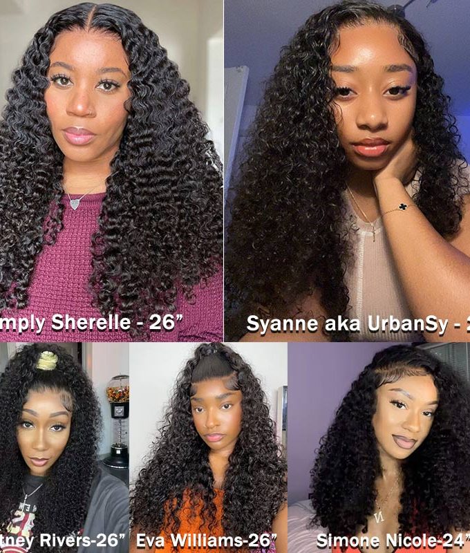 Flash Sale $120 Off Jerry Curly 13x4 HD Lace Frontal Wig Real Human Hair Pre Plucked Hairline