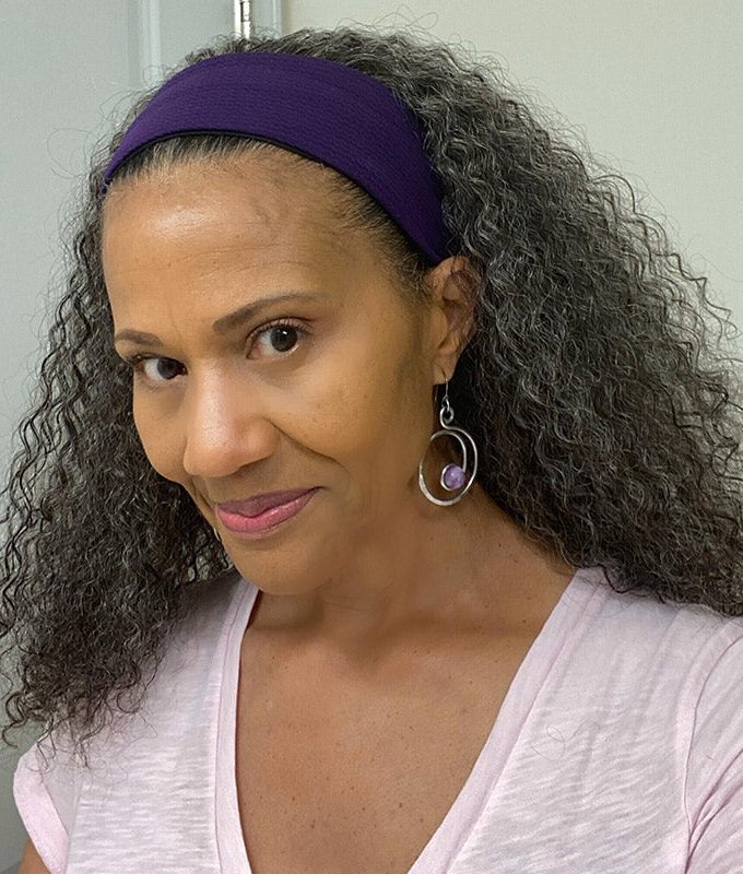 Medium Salt & Pepper Kinky Curly 100% Human Hair Headband Wig For Black Women Dark Sliver Grey