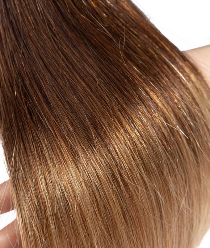 Ombre Straight Hair Bundles With Closure Brazilian Virgin Remy Human Hair 3 Tone T1B/4/27 Color