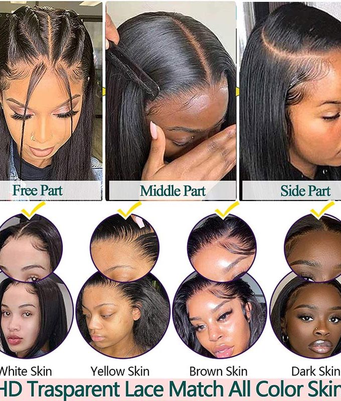 13x4.5 Full Frontal Wig Jerry Curly Hair HD Lace Human Hair Wigs Pre Plucked & Bleached