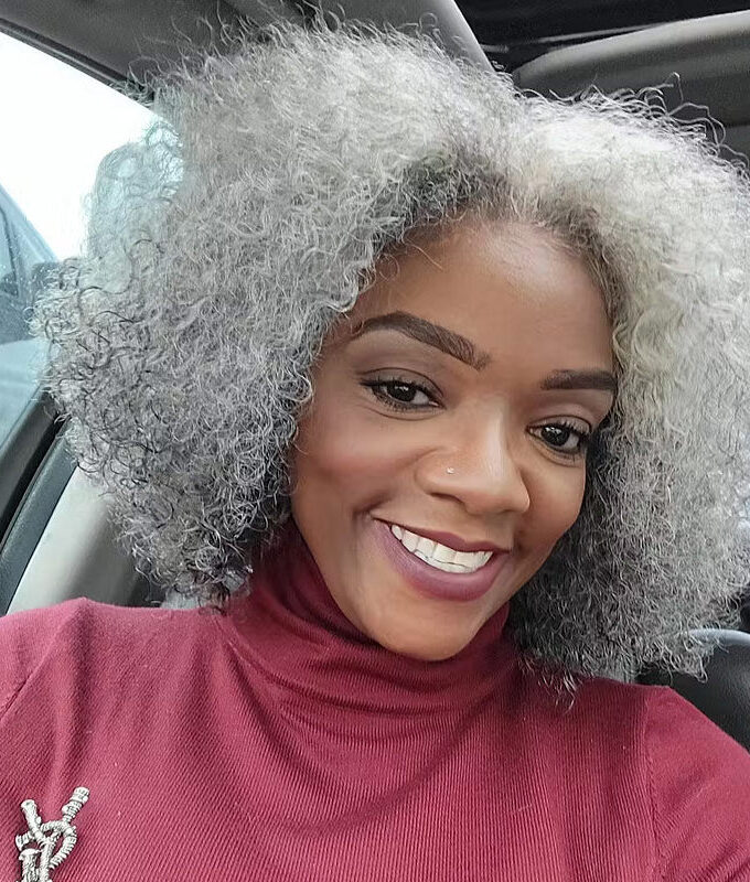 Seniors Salt And Pepper Wig Short Jerry Curly Bob Real Grey Human Hair Lace Wigs For Women