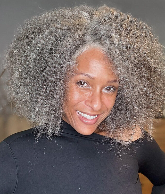 US DOMESTIC SHIPPING | Seniors Salt And Pepper Jerry Curly Bob Real Human Hair Handmade 5x5 HD Lace Wigs For Mom