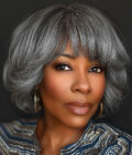 US DOMESTIC SHIPPING |Beginner Friendly Salt and Pepper Bob Wig With Bangs Natural Wavy Human Hair Wear To Go Wig