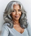 Beginner Friendly Salt And Pepper V-Part Wig Real Human Hair Loose Body Wave Glueless Wigs For Seniors