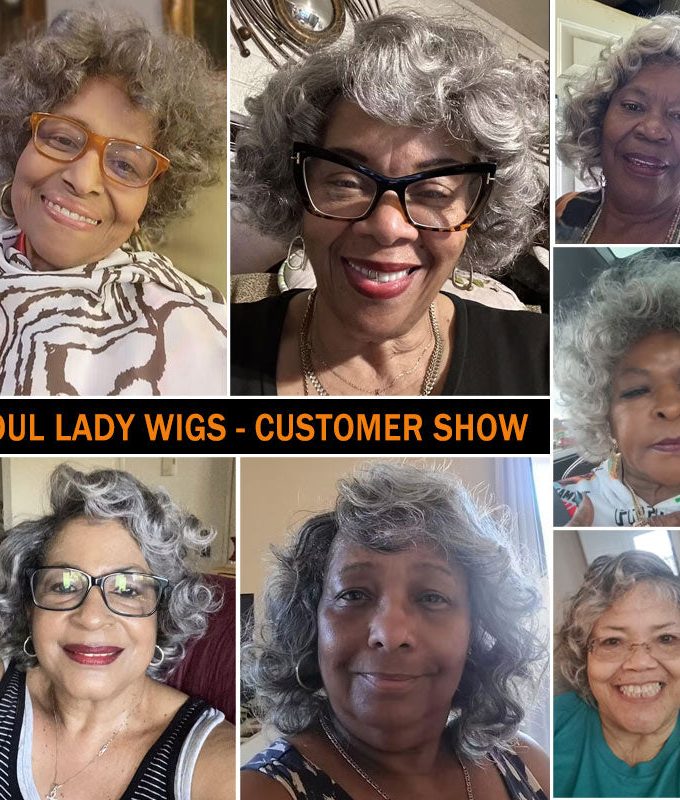 Flash Sale| Salt And Pepper Gray Wigs For Seniors Loose Curly Human Hair Wear To Go Glueless Bob Wigs For Older Women