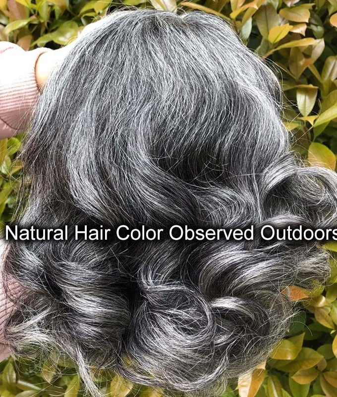 Beginner Friendly Salt And Pepper V-Part Wig Real Human Hair Loose Body Wave Glueless Wigs For Seniors