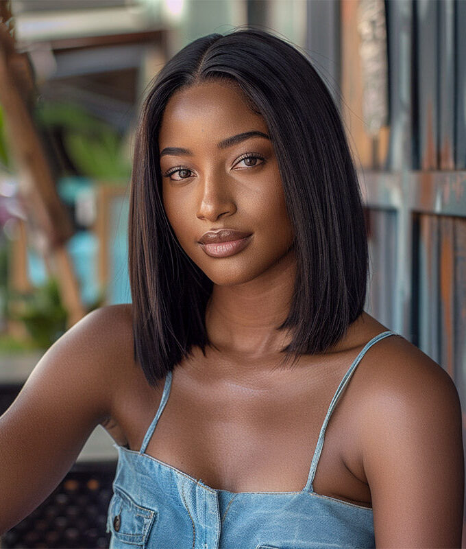 Classic Silky Straight Bob 4x4 HD Lace Human Hair Glueless Wig Ready To Wear & Go