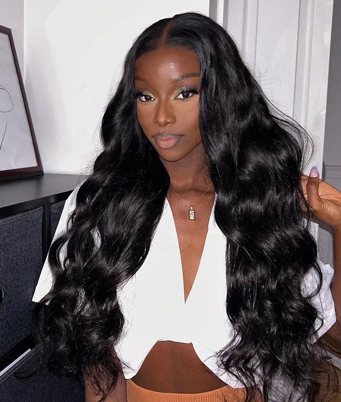 Body Wave 4x4 Lace Closure Wigs Half Price For Real Human Hair Glueless Wigs