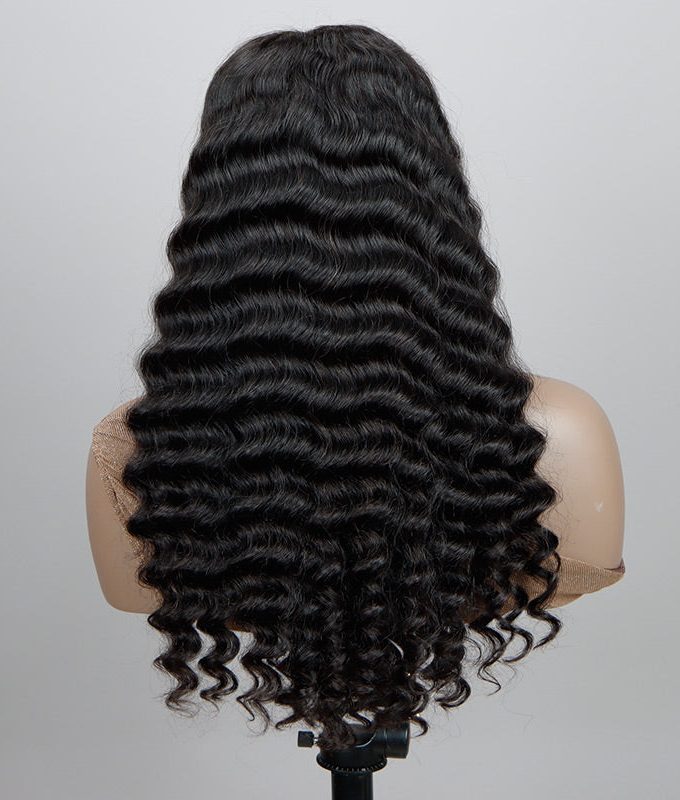 Loose Deep Wave 5x5 HD Lace Closure Wigs Real Virgin Human Hair Mid Part Glueless Wig