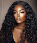 Long Water Wave 6x4 HD Lace Frontal Wigs Real Virgin Human Hair Wear Go Glueless Wig
