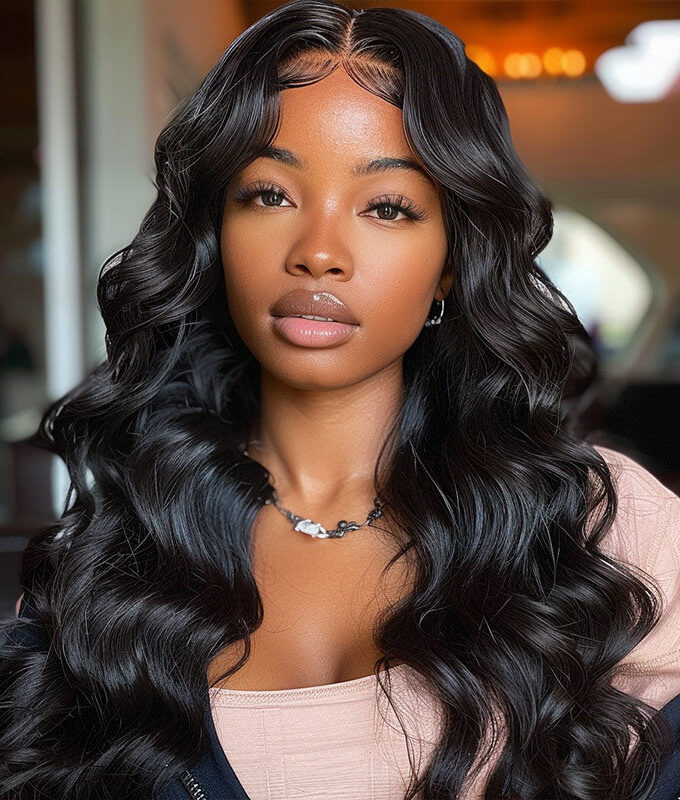 Stunning Body Wave Wig 13x4.5 HD Lace Frontal Wig Glueless Human Hair Wigs 180% Density
