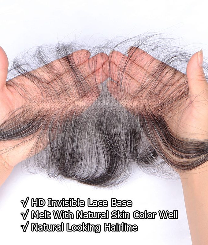 Custom Swiss Lace Forehead Fringe Bangs Invisible Hairline With Baby Hair 6x1 Reusable Human Hair Lace Edges Hairpieces