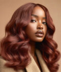 Elegant Reddish Brown Body Wave Wig 5x5 HD Lace Human Hair Wig C Part For Women