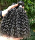 Salt And Pepper Curly Human Hair Bundles 1/2/3/4 Pcs/Lot Deal Natural Grey Hair Extensions