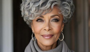 Short Pixie Haircuts Salt and Pepper Natural Wave Human Hair Glueless Throw On & Go Wigs for Mature Women