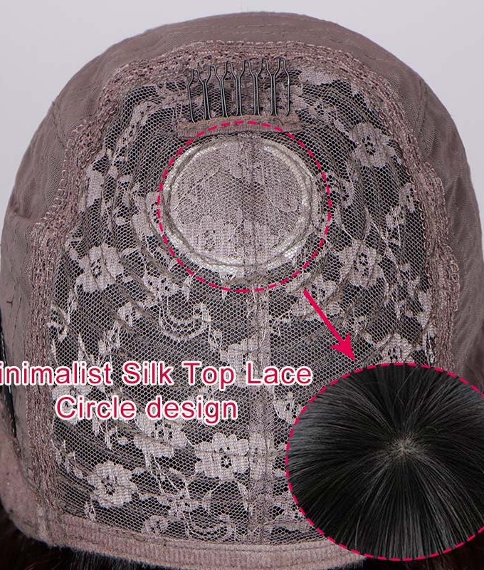 Short Straight Bob Real Human Hair Weargo Silk Top Lace Wigs With Bangs For Women