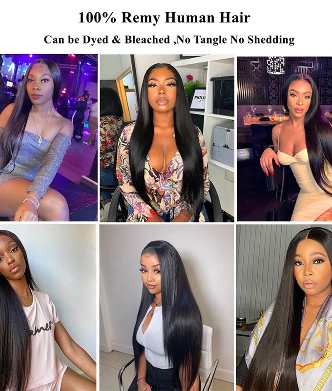 Straight Hair Weave Bundles 10A Grade 100% Human Virgin Hair